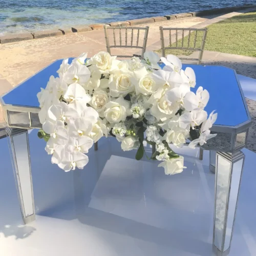 Lux Mirror Registry Table Hire Sydney