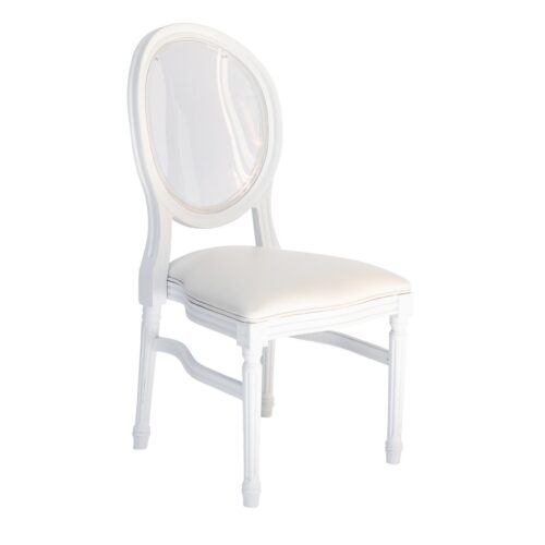 White Louis Wedding Chair Hire Sydney | Luxury Ceremony Seating