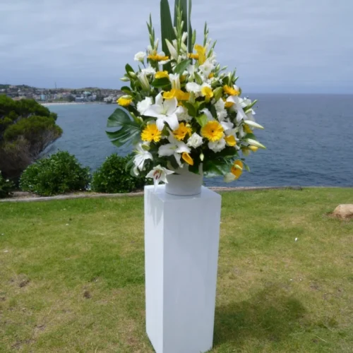 White Timber Wedding Pedestal Hire Sydney