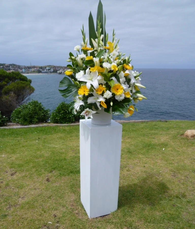 White Timber Wedding Pedestal Hire Sydney